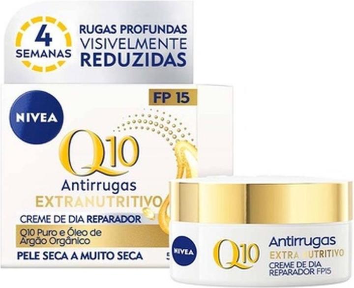 Image du produit NIVEA Q10+ POWER anti-arrugas+extra nutritivo SPF15 50 ml (50 ml, Crème de jour, SPF 15)