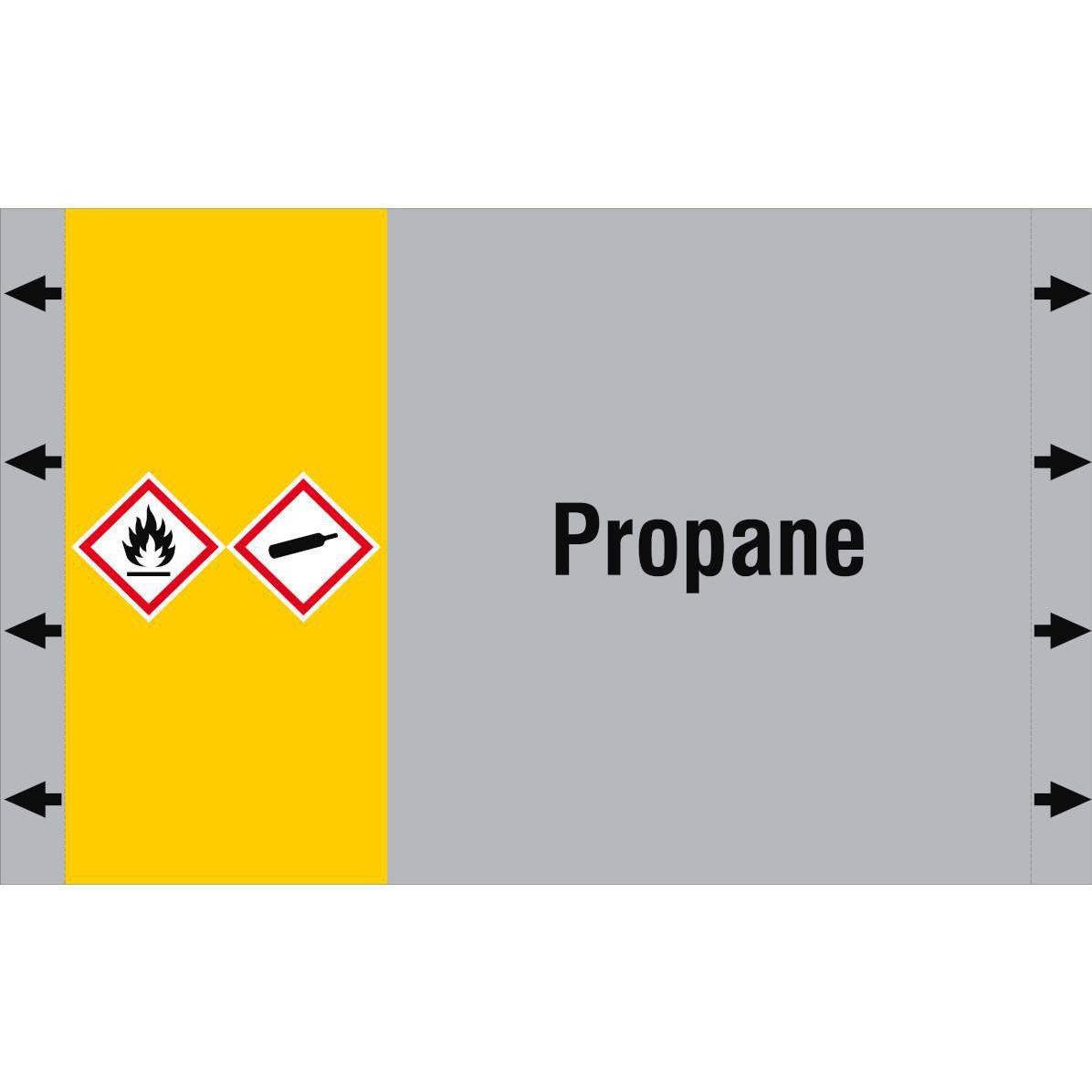 Brady, Etiketten, ISO 20560 Pipe Markers - Gas