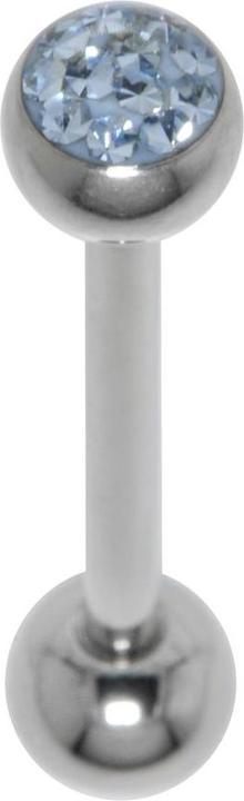 Image du produit Bijouteria Piercing langue (Acier chirurgical 316L, Résine époxy, Cristallin)