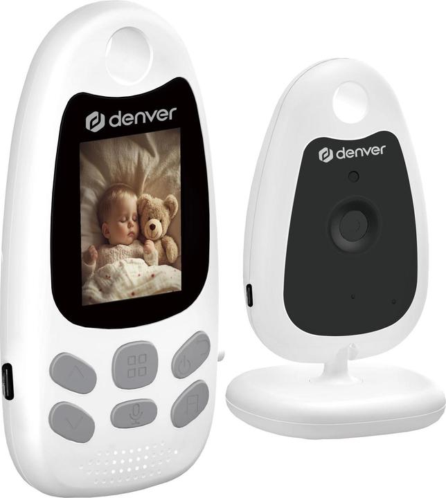 Productafbeelding Denver BC-250 Babycam mit Monitor 2,4 GHz Wit Neu (Video & Audio, 250 m)