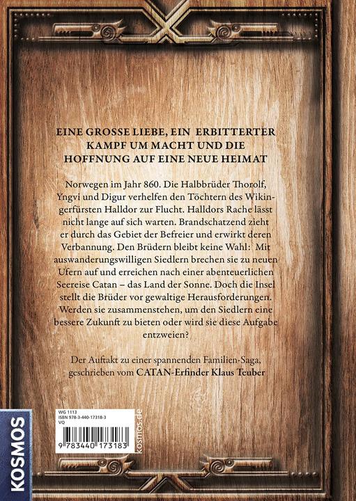 Actual product image Kosmos Catan - Der Roman, ab 18 Jahren, DE-Ausgabe (German, Klaus Teuber, 2022)