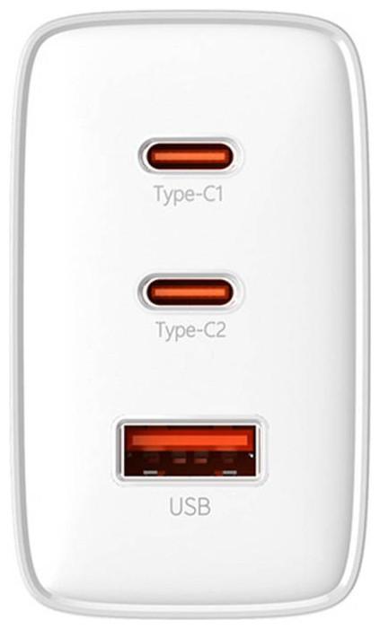 Produktbild Baseus Wall charger OS-Cube Pro 2xUSB-C + USB, 65W (white) (65 W)