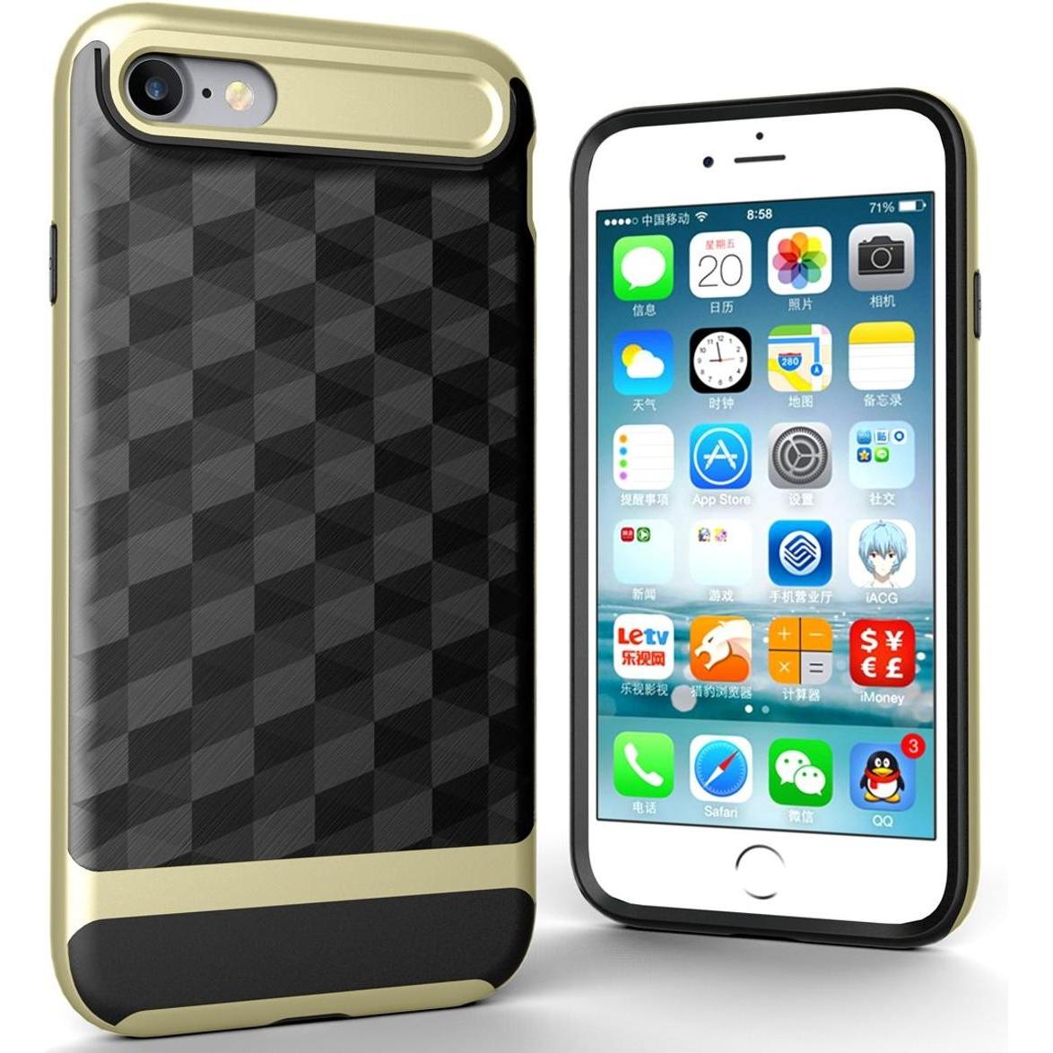 König Design Apple iPhone SE 2020 Hülle Case Handy Cover Schutz Tasche Schutzhülle Etui Gold (Apple iPhone SE (2nd Gen))...