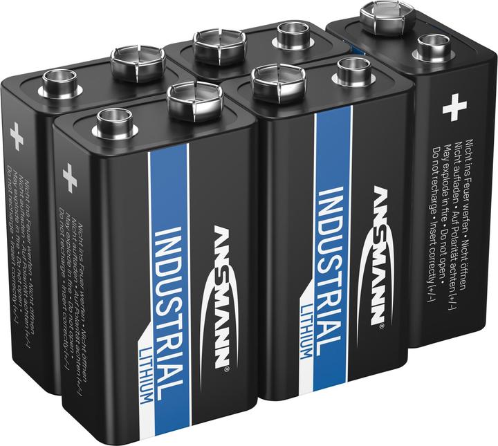 Produktbild Ansmann 9 V Block-Batterie Lithium Lit (5 Stk., 9V Block, 1200 mAh)