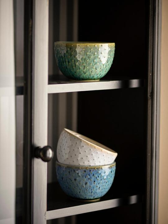 Actual product image Bloomingville - Harriet Bowl - Blue - Stoneware (10 cm, 0.26 l, 3x)