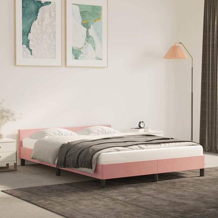 Image du produit vidaXL Bettgestell mit Kopfteil (140 x 190 cm)