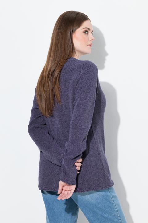 Produktbild Ulla Popken Pullover, Rippstick, Langarm (42, 44)