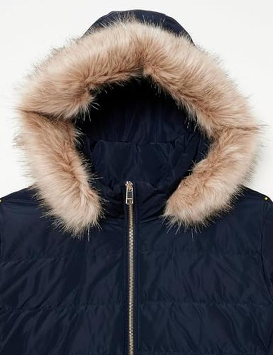 Actual product image Tommy Hilfiger Dames CRV Tyra Heritage Jas Met Fur Puffer Coat (46)