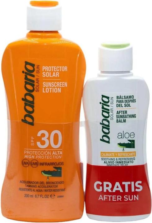Babaria SOL. LECHE PROTECTOR ALOE F30 200 ML + AFTER SUN 100 ML