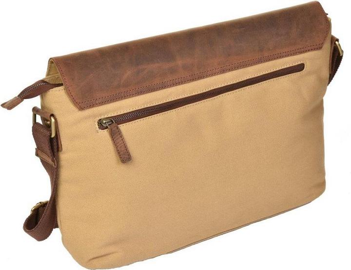 Actual product image Dermata Canvas/leather briefcase with flap