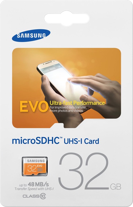 Produktbild Samsung EVO microSDHC (32 GB, microSDHC, U1, UHS-I)