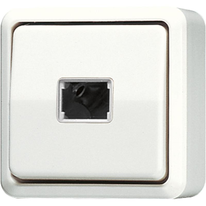 JUNG Wipptaster-Modul cws 1W A AP 600 m.Bel 633A, Taster + Schalter, Weiss