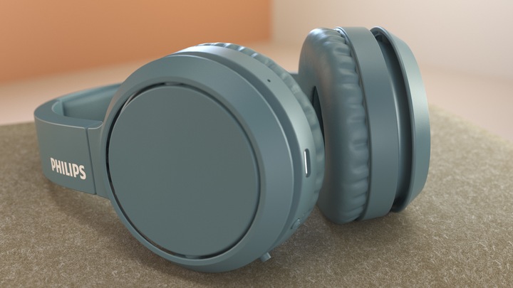 Produktbild Philips BASS+ On-Ear-Funkkopfhörer TAH4205BL (keine Geräuschunterdrückung, 29 h, Kabellos)
