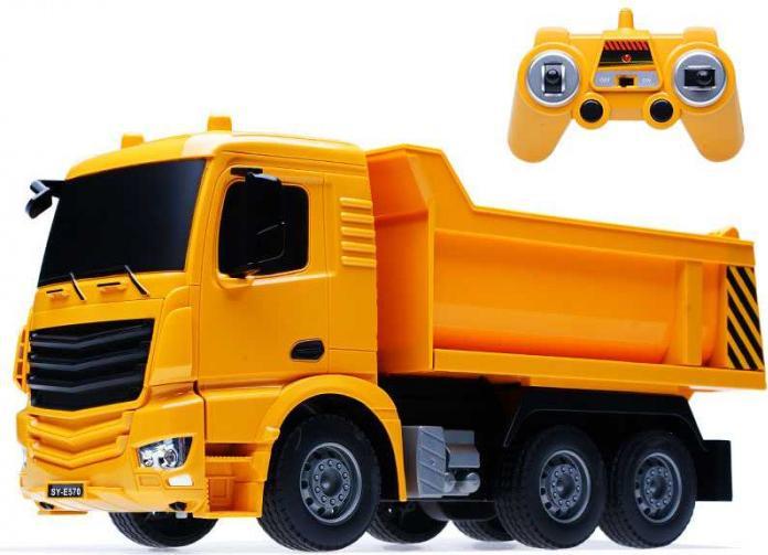 Actual product image Double RC Dump Truck E570 1:26 licencja mercedes