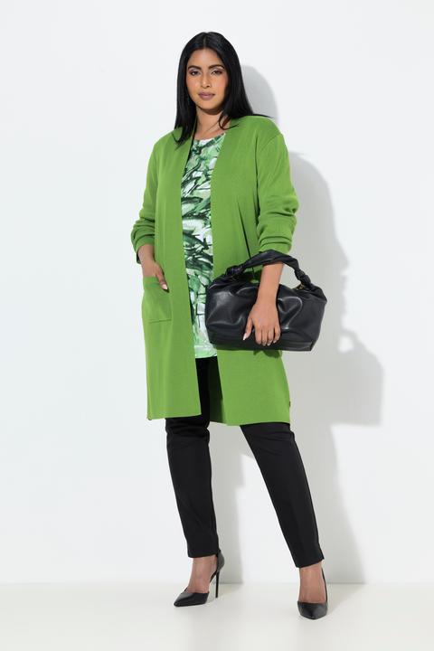 Produktbild Ulla Popken Strickjacke, lange, offene Form, weicher Feinstrick (58)