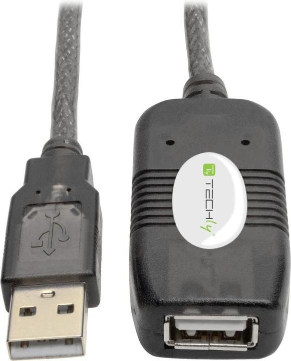 Image du produit Techly USB 2.0 extension active, Hi-Speed (10 m, USB 2.0)