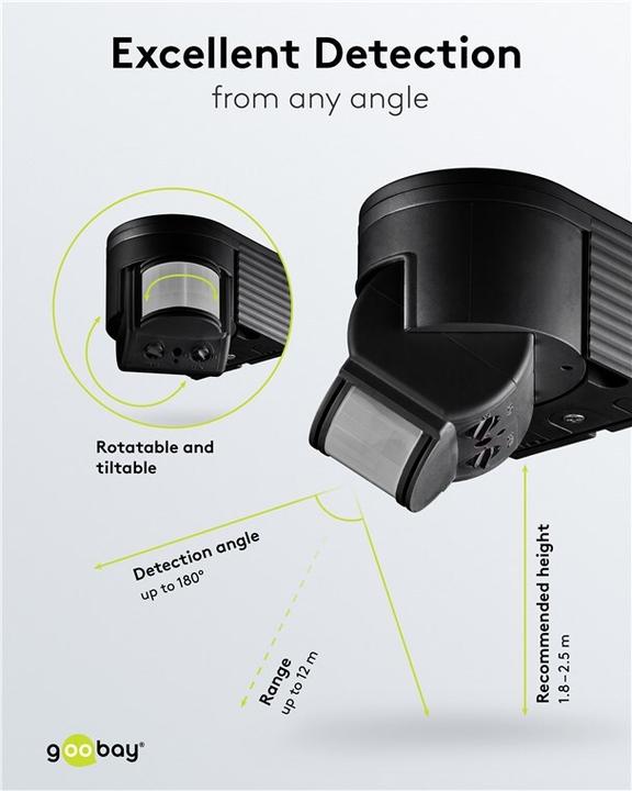 Image du produit Goobay Détecteur de mouvement PIR (12 m)
