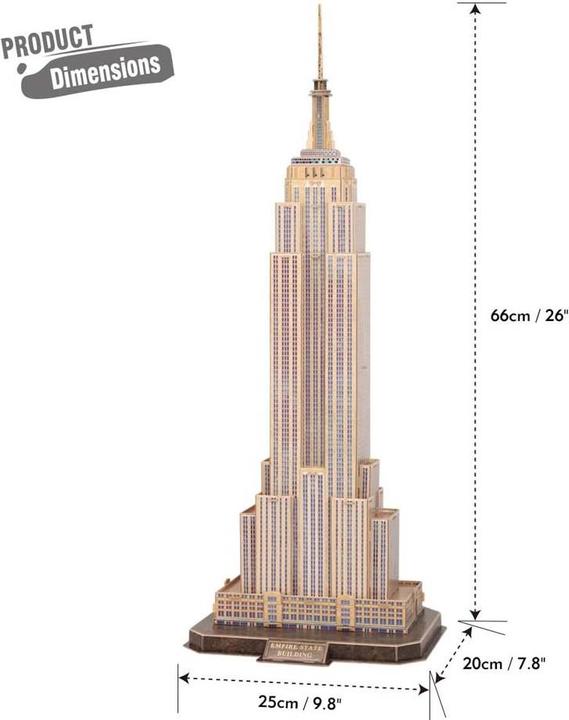 Immagine prodotto Cubic Fun Puzzle 3d L'Empire State Building (66 pezzi)