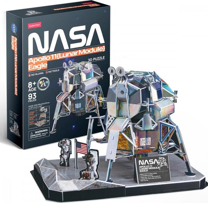 Actual product image Cubicfun 3D puzzle 93 pieces Apollo 11 (93 pieces)