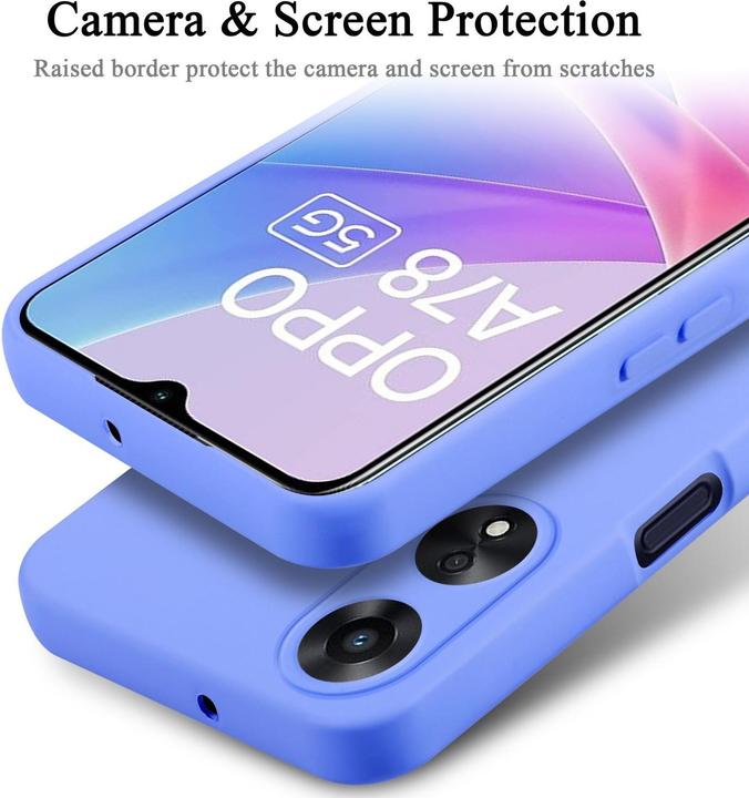 Actual product image Cadorabo Case for OPPO A78 5G TPU in liquid protection silicone design (Oppo A78 5G)