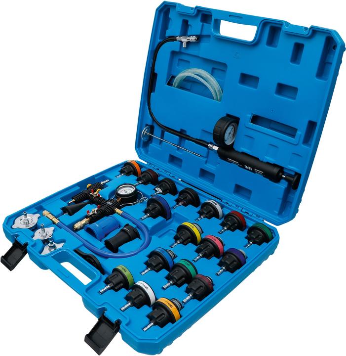 Immagine prodotto BGS Set per test pressione sistemi di raffreddamento incl. strumenti di riempimento 28 pz.