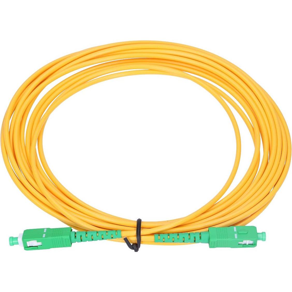Thumbnail - Extralink SC/APC-SC/APC Patchcord Jednomodowy, Simplex, G652D, 3mm, 2m (2 m), Netzwerkkabel