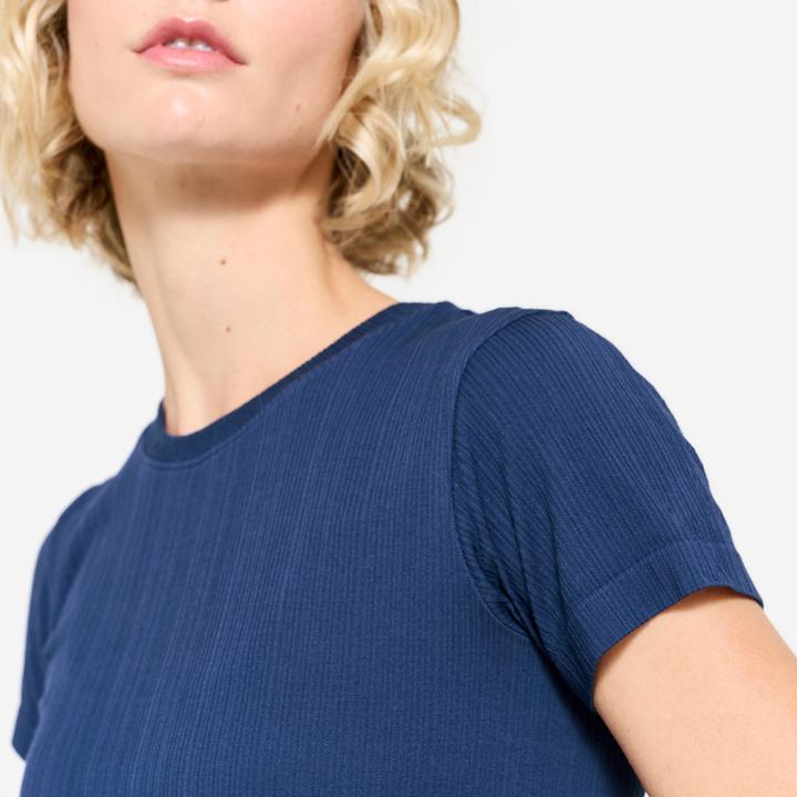 Produktbild Kimjaly T-Shirt Damen atmungsaktiv - nachtblau (L)