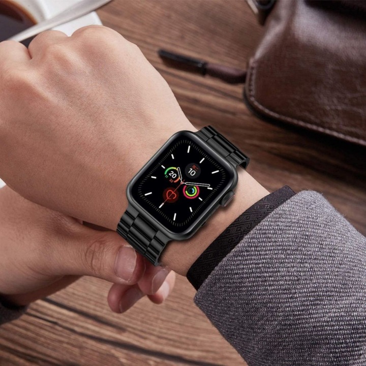 Actual product image Tech-Protect Bracelet (49 mm, 45 mm, 44 mm, 42 mm, Stainless steel, Apple Watch SE, Apple Watch Series 9, Apple Watch Series 8, Apple Watch Series 7, Apple Watch Series 1, Apple Watch Series 4, Apple Watch Series 6, Apple Watch Series 5, Apple Watch Series 3, Apple Watch Series 2)