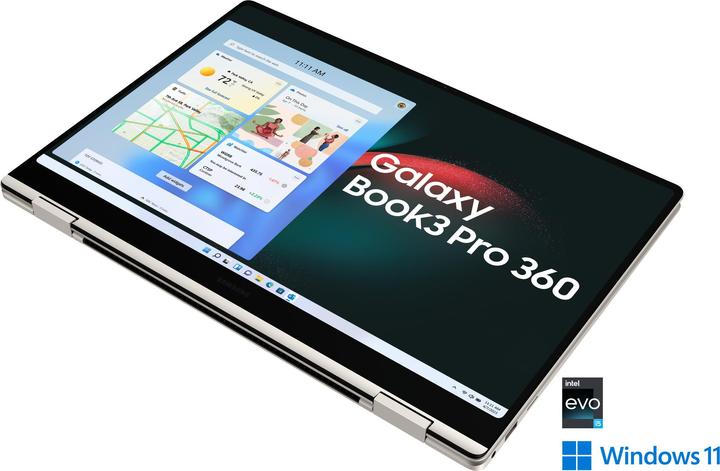 Actual product image Samsung Galaxy Book3 Pro 360 (16", Intel Core i7-1360P, 16 GB, 512 GB, DE)