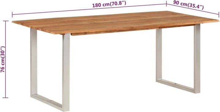 Image du produit vidaXL Esstisch (180 x 90 x 76 cm)
