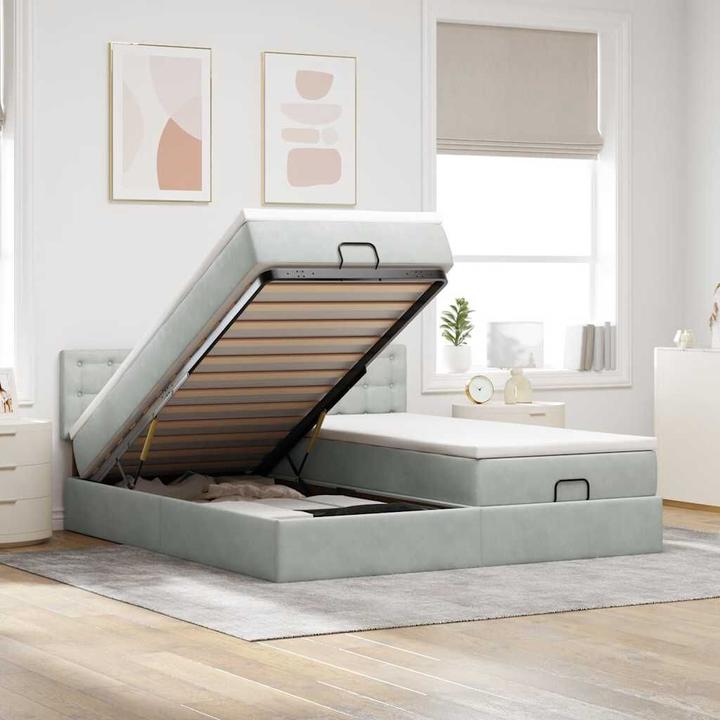 Produktbild vidaXL Ottoman-Bett (200 x 200 cm)