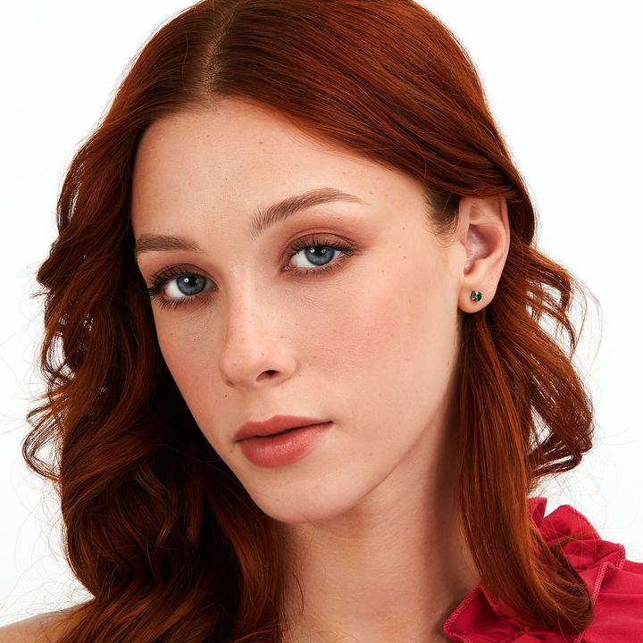 Image du produit La Petite Story Boucles d'oreilles en argent avec zircons verts Argent LPS01AWV17 (Argent 925)