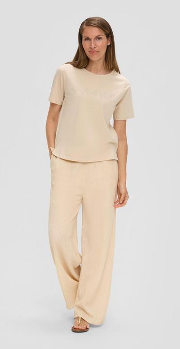 Produktbild S.Oliver T-Shirt T-Shirt aus Baumwollstretch mit Paillettenstickerei (38)