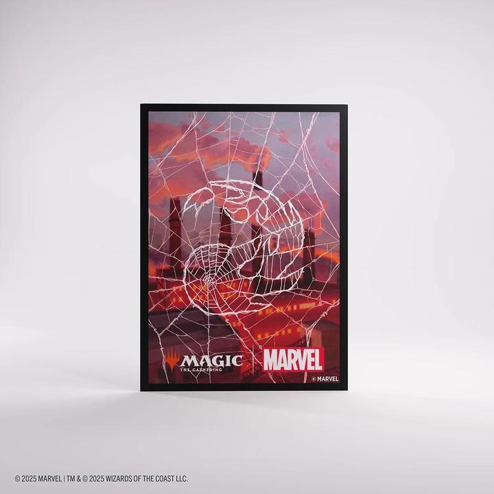 Actual product image Gamegenic - Magic: The Gathering | Marvel's Spider-Man Premium Art Sleeves - Spider-Man Mountain