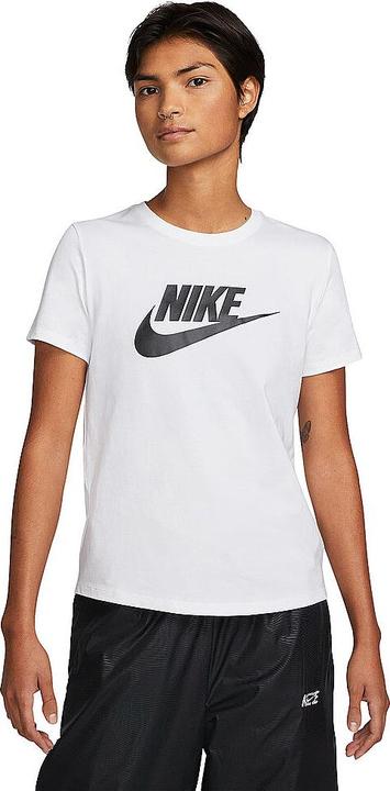 Nike W Nsw Tee Essntl Icn Ftra, Bianco L (L)