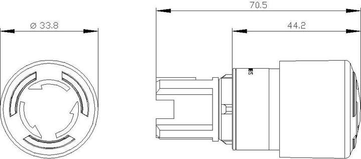 Produktbild Siemens 3SU1001-1GB20-0AA0 Not-Halt-Pilzdrucktaster 1 St.