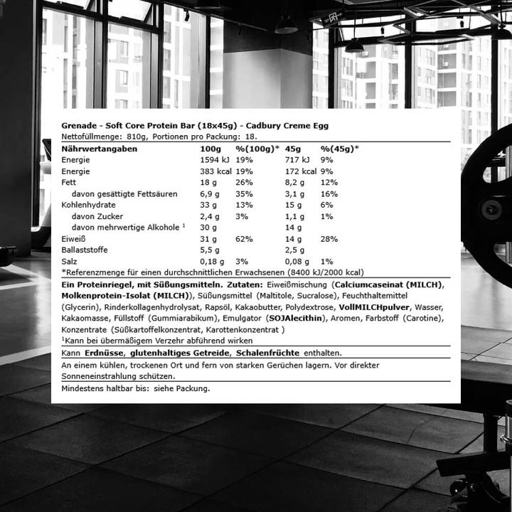 Produktbild Grenade Soft Core Protein Bar (45 g, 18 Stk.)