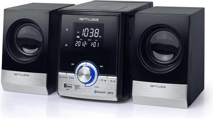 Produktbild Muse M-38 BT - Mini hifi-systeem met CD,USB & bluetooth - zwart (CD Player, Bluetooth, 1x 10 W)