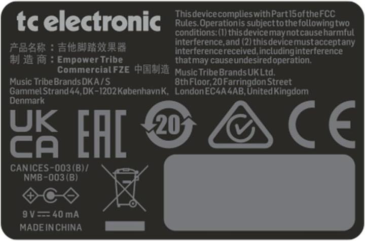 Productafbeelding TC Electronic Emmer Brigade Analoog Vertraging - Gitaareffect (Bas, Gitaar)