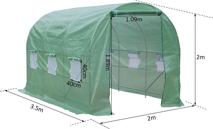 Actual product image Outsunny Tunnel Greenhouse