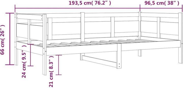 Image du produit vidaXL Tagesbett (90 x 190 cm)