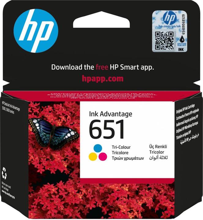 Image du produit HP CARTOUCHE D'ENCRE NO 651 TRI-COLOU (C, M, Y)