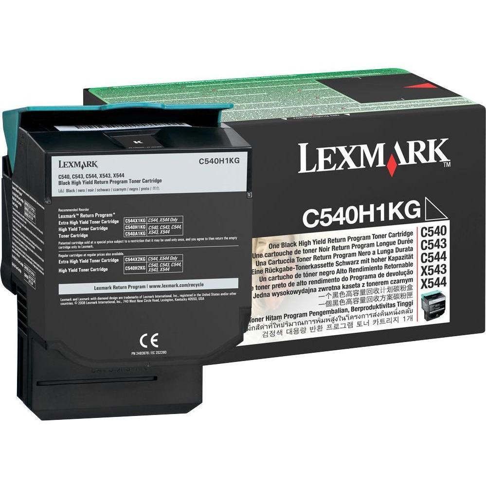 Lexmark, Toner, C540h1kg (BK)