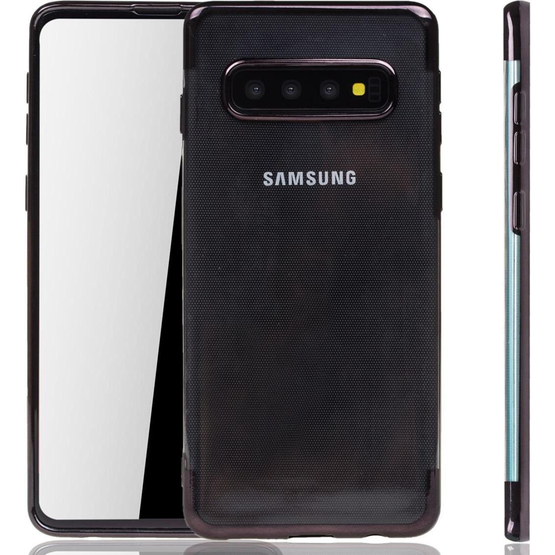 König Design Handyhülle für Samsung Galaxy S10 Plus Schutzcase Backcover Bumper Etuis Schwarz (Samsung Galaxy S10+), Sma...