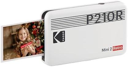 Actual product image Kodak MINI 2 RETRO P210RW60 PORTABLE INSTANT PHOTO PRINTER BUNDLE 2.1X3.4 WHITE (Colour)