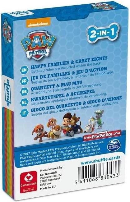 Actual product image ASS Altenburg 22583134 - Paw Patrol - Quartet 4 in 1, Card Game, for 2-4 Players, from 4 years (English, 2 - 4 Players)