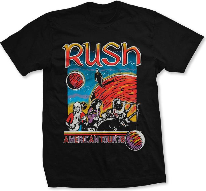 Immagine prodotto Rush Maglietta unisexe adulte en coton US Tour 1978 (S)