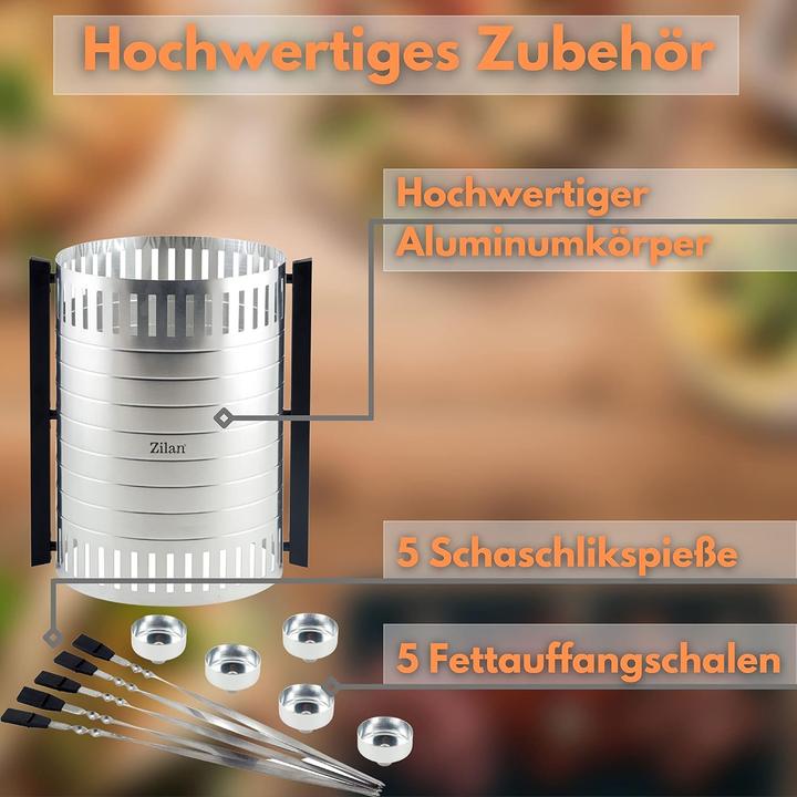 Produktbild Zilan Schaschlik-Kebab-Partygrill (0.90 kW)