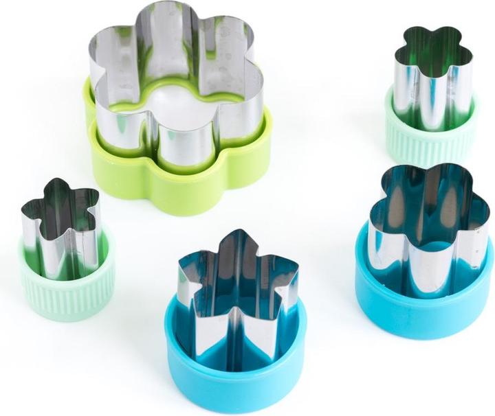 Lekkabox Edelstahl Ausstecher 5er Set, Blümchen