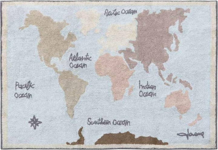Actual product image Lorena Canals Rug Vintage Map - XL (200 x 300 cm)